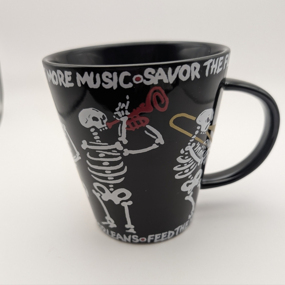 New Orleans Jazz Cannibals Skeleton Band Ceramic Souvenir Coffee Mug